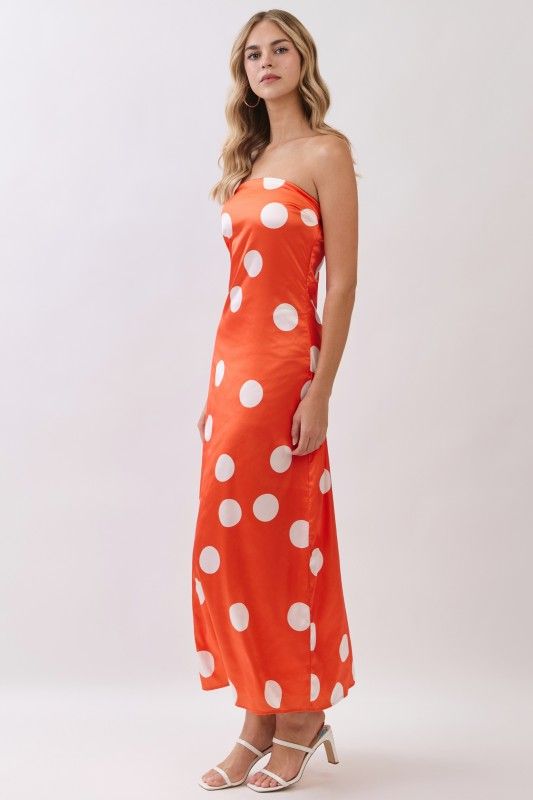 Big Dot Silky Dot Maxi-Orange