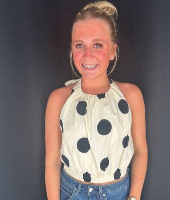 Big Dot Halter Top