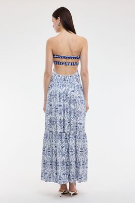 Bandana Colorblock Maxi Dress