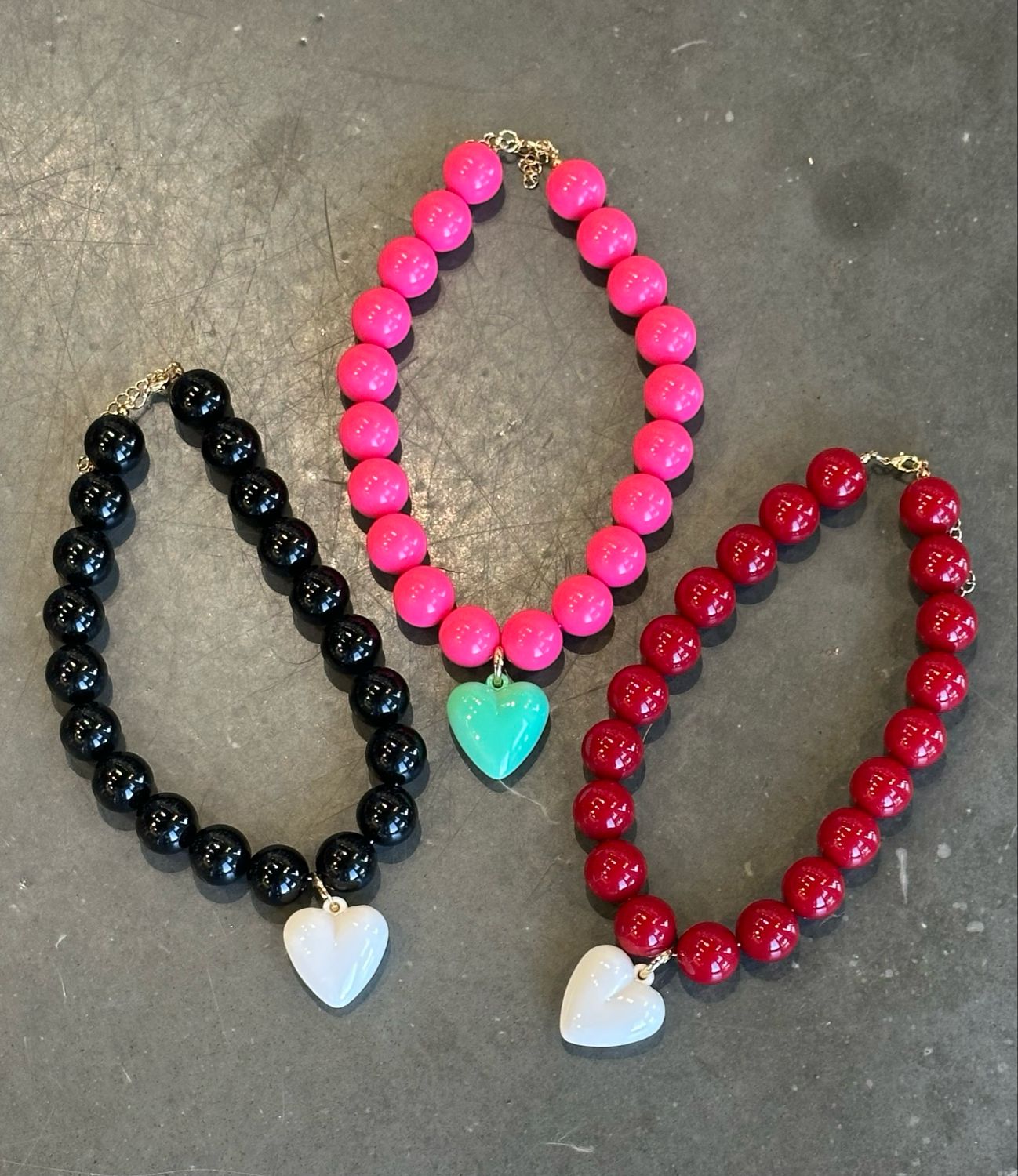Beaded Heart Necklace