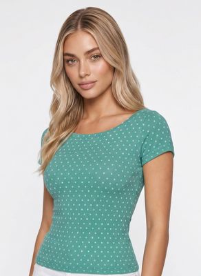 Dotty Tee-Teal