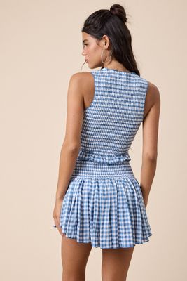 Blue Checked Set