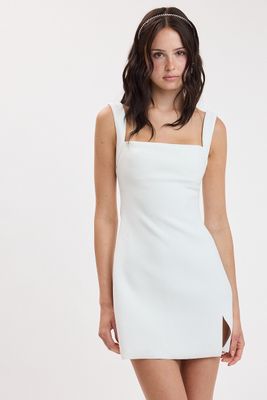 Classic Style Dress-Wht