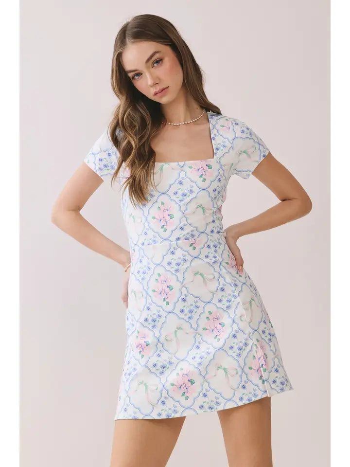 Bows N Flowers Athletic Dress
