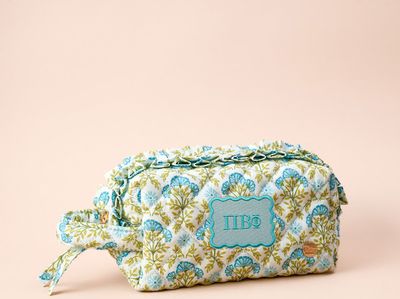 Quilted Floral Sorority Pouch