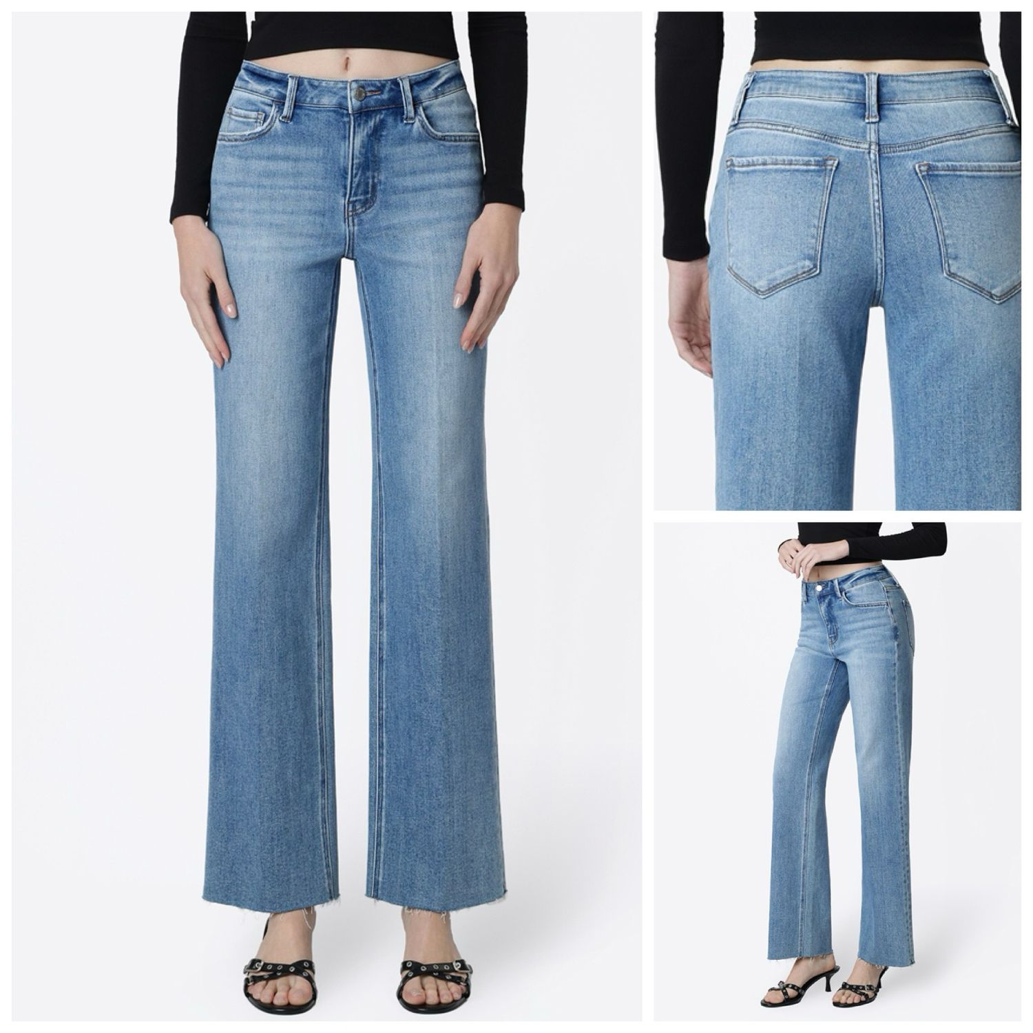 Gain Hi Rise Slim Wide Leg