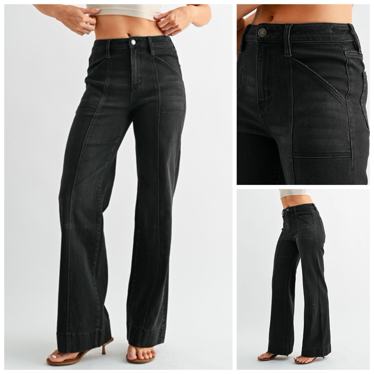 Dune Blk Trouser Jean