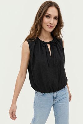 Juniper Tie Top-Blk