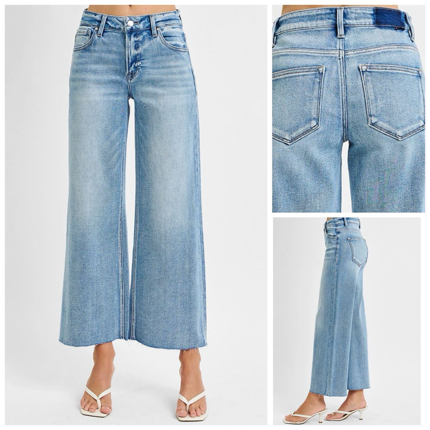 Maddi Mid Rise Wide Leg