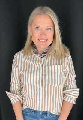 Amy Stripe Top-Taupe