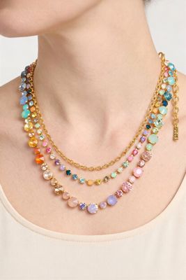 Rainbow Layered Necklace