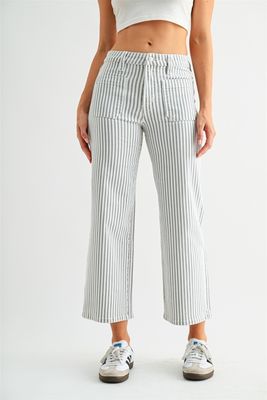 Oslo Grey Stripe Jean