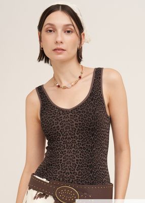 Reversible Leopard Tank-Fr Roast