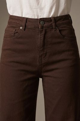 Chocolate Wide Leg Jeans
