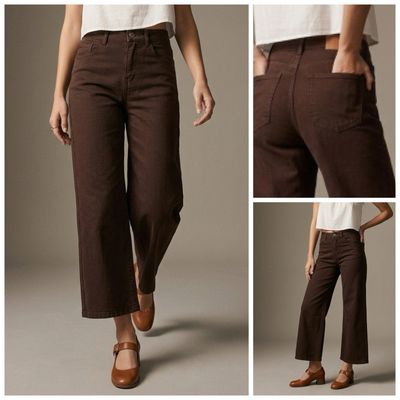 Chocolate Wide Leg Jeans