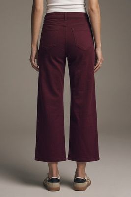 Maroon Wide Leg Jeans