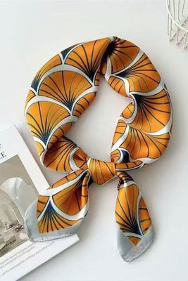 Orange Fan Scarf