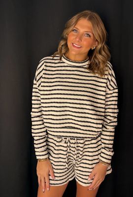 Blake Stripe Set-Blk