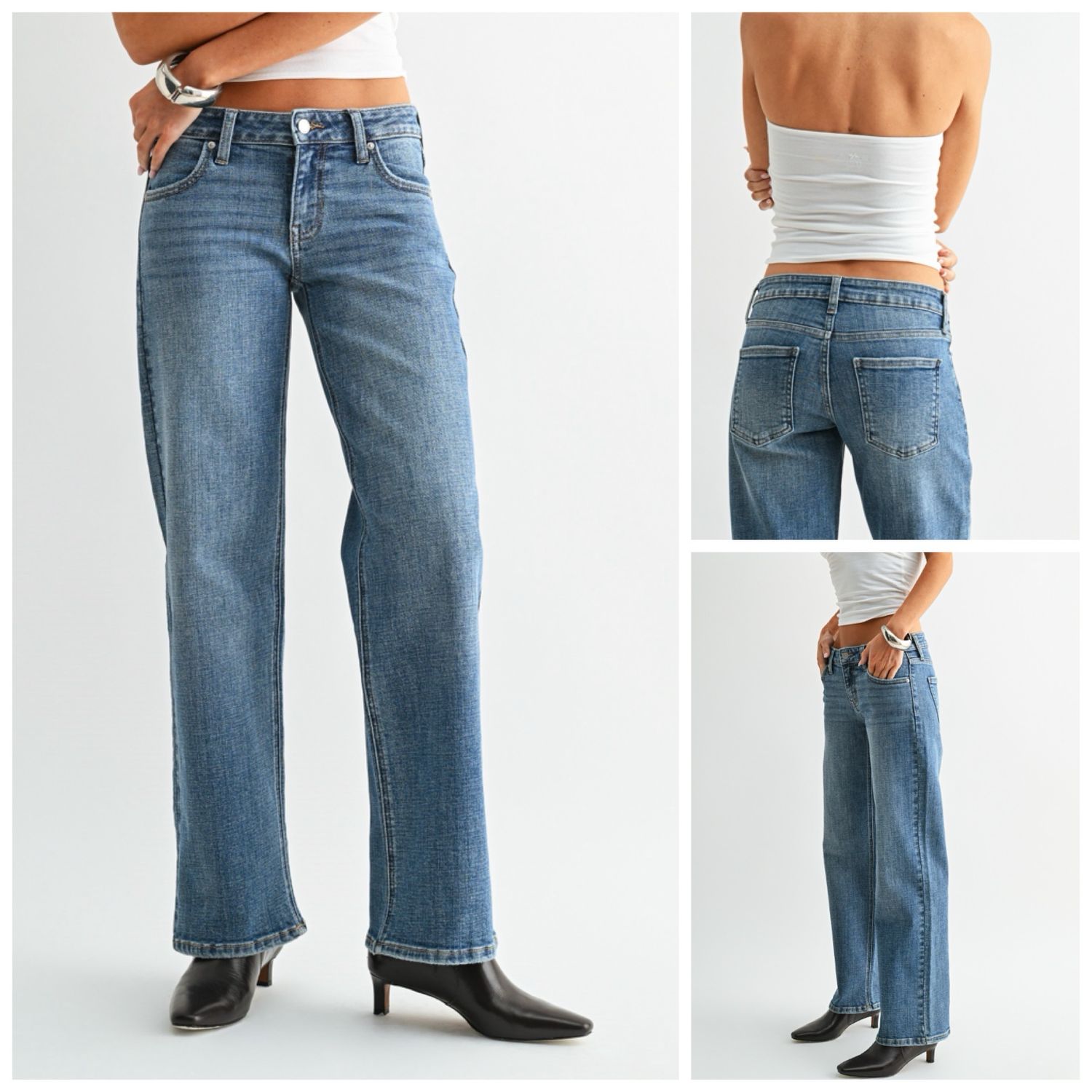 Med Wash Lo Rise Skater Jean