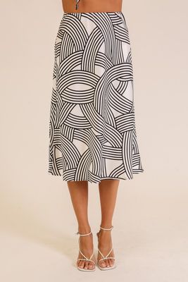 Luci Abstract Skirt-Black