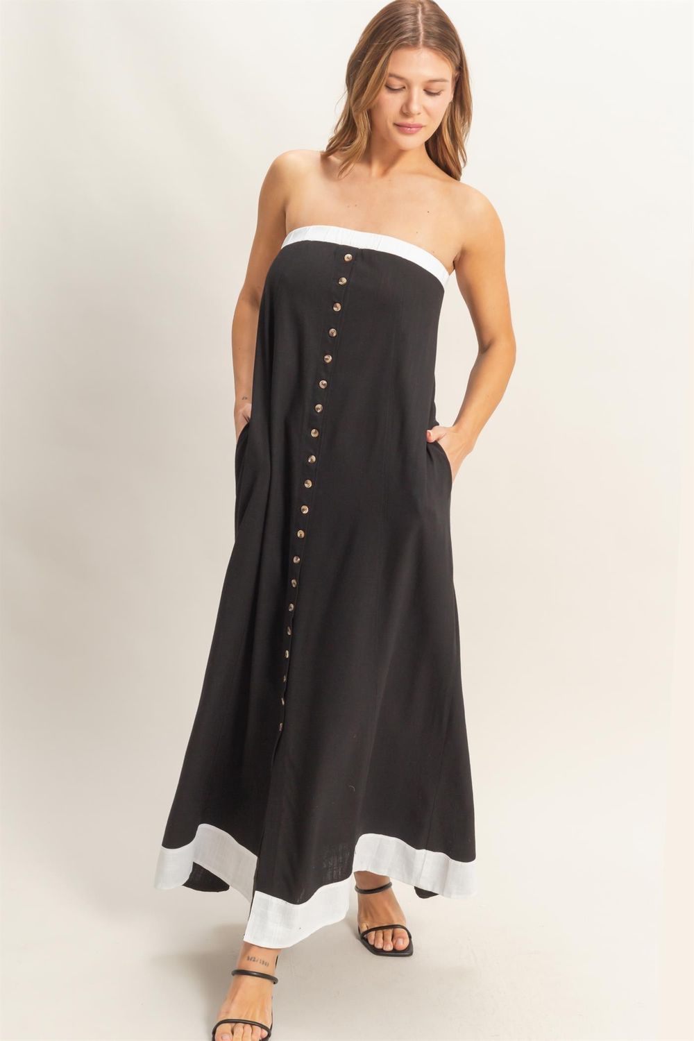 Black &amp; Wht Game Day Dress