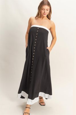 Black &amp; Wht Game Day Dress