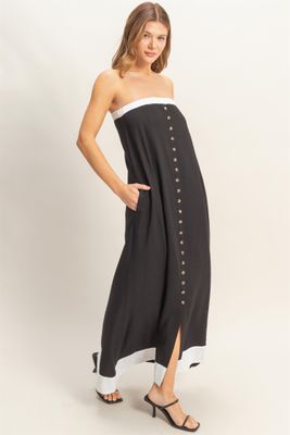 Black &amp; Wht Game Day Dress