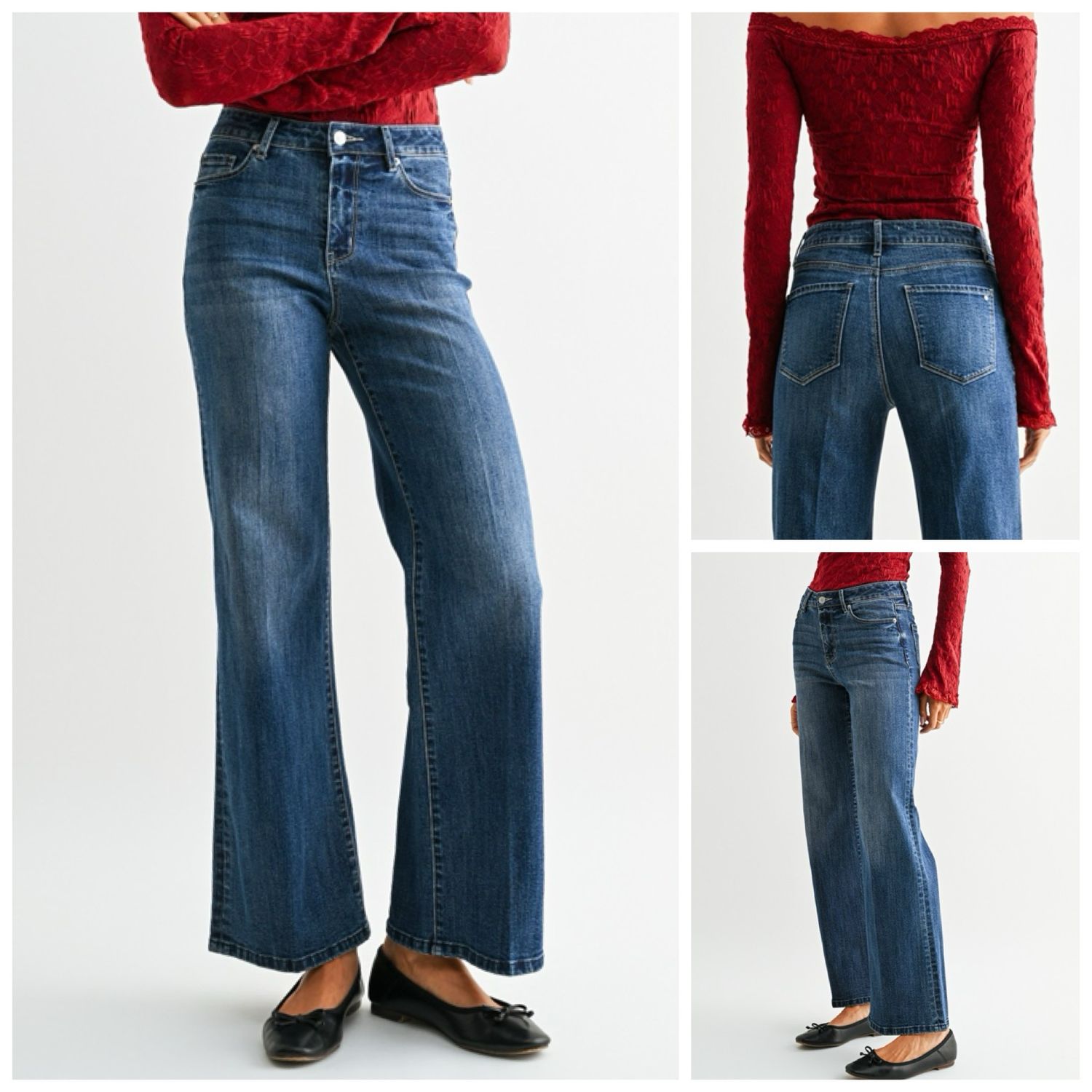Lucky Mid Rise Wide Leg