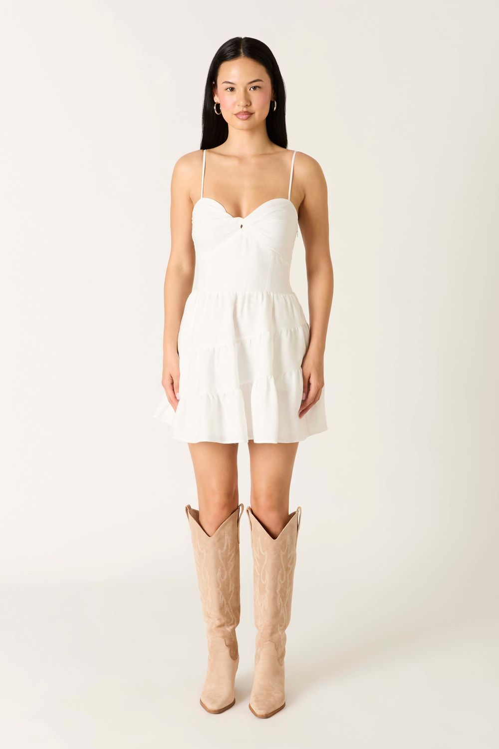 Reid Dress-Wht