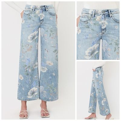 Vintage Hi Rise Floral Jean