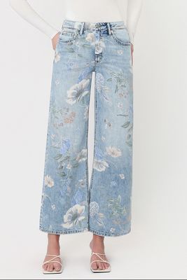 Vintage Hi Rise Floral Jean