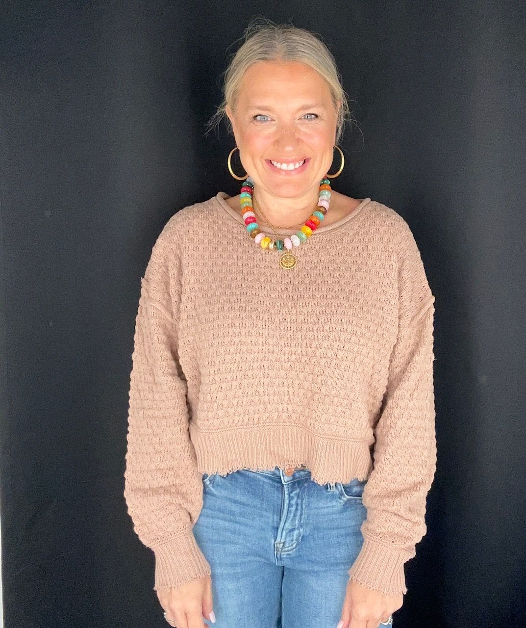 Poppi Sweater-Taupe