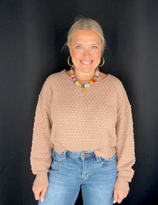 Poppi Sweater-Taupe