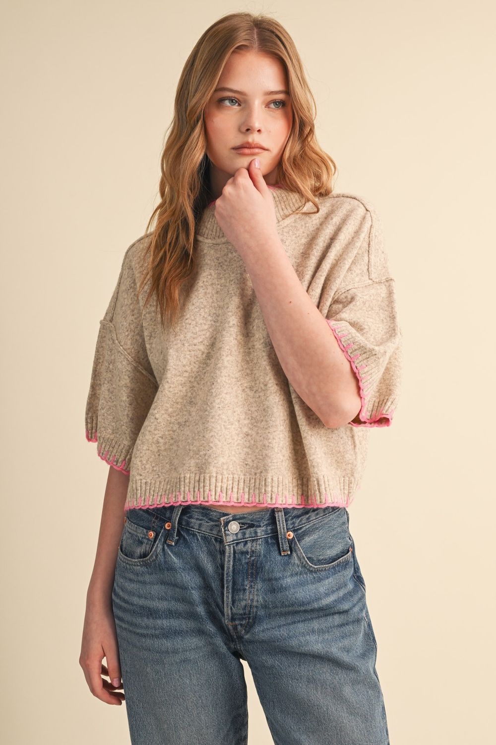 Stitched Marli Mock-Oat