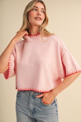 Stitched Marli Mock-Lt Pink