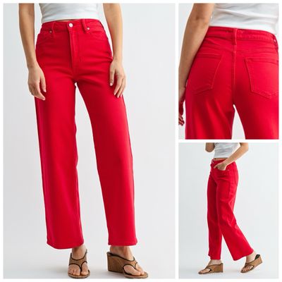 Red Vintage Straight Jean