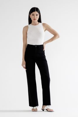Blk Cat Wide Leg