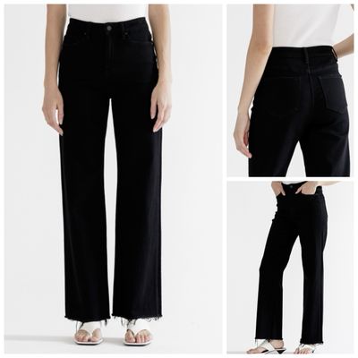 Blk Cat Wide Leg