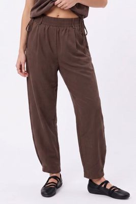 Darla Barrel Pants-Choc