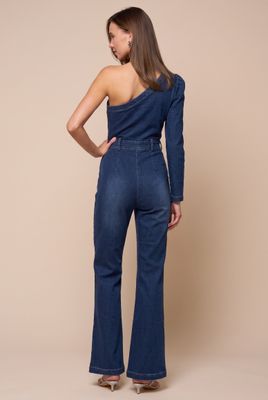 Denim One Shoulder Jumper