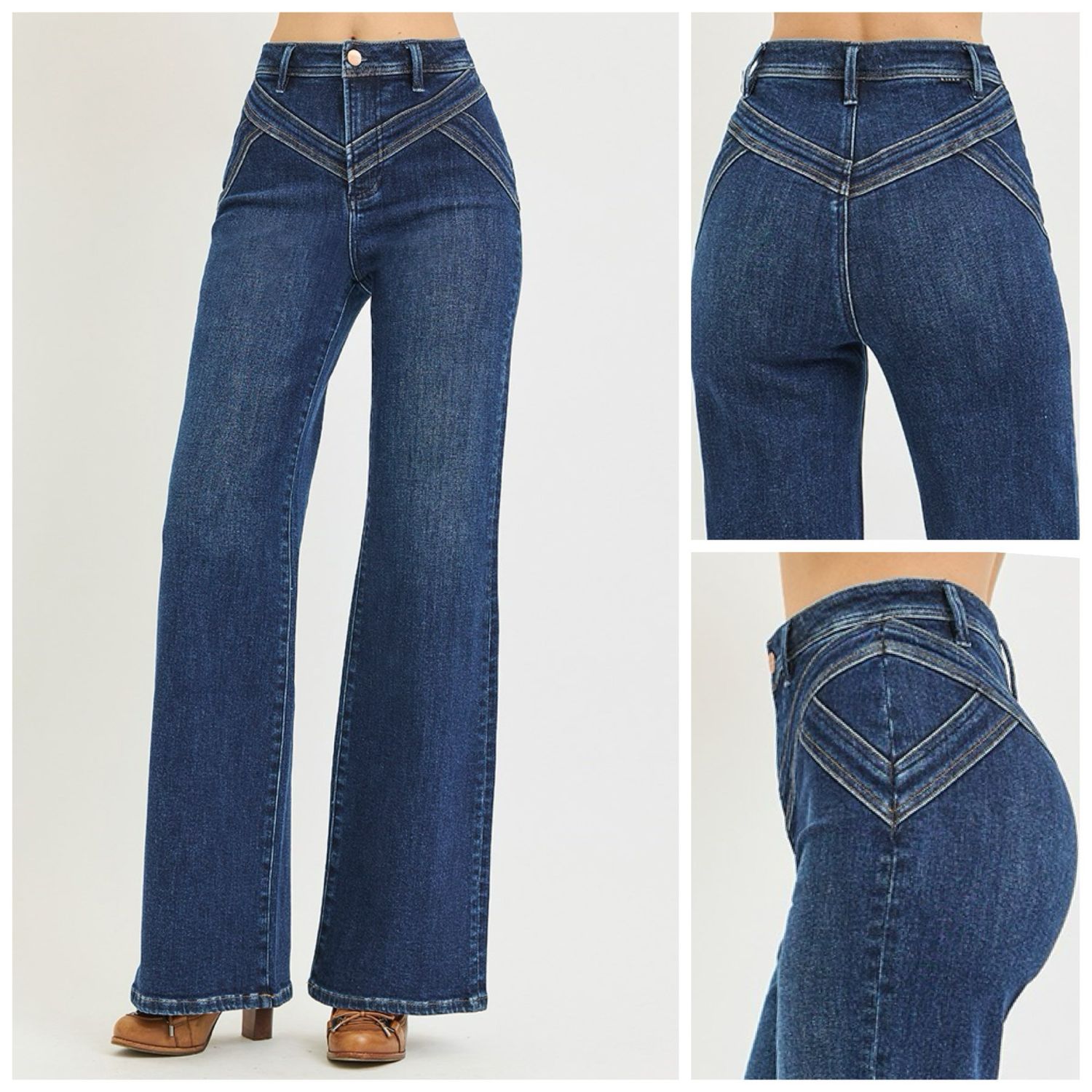 Hi Rise Yoke Detail Jean