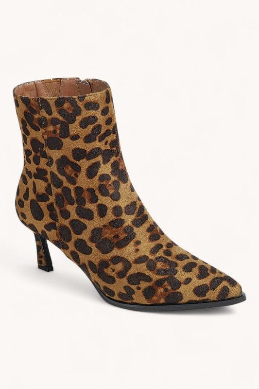 Kitten Heel Bootie-Leo