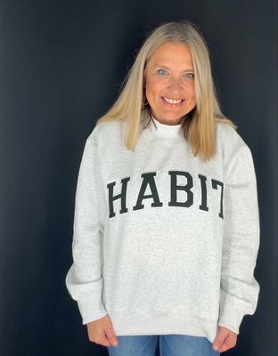 HABIT Mock Neck-Blk