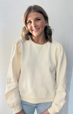 Lanie Puff Sleeve-Cream