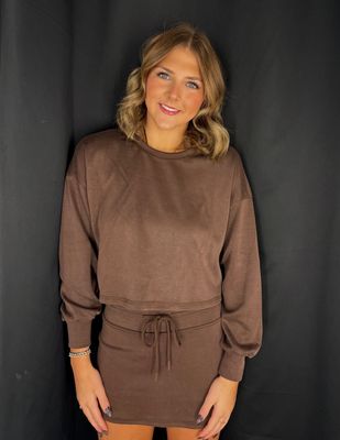 Sophia Lounge Set-Choc