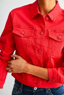 Red Jean Jacket