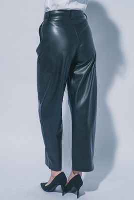 Vegan Barrel Pants-Blk