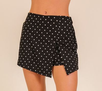 All The Dots Skort-Blk