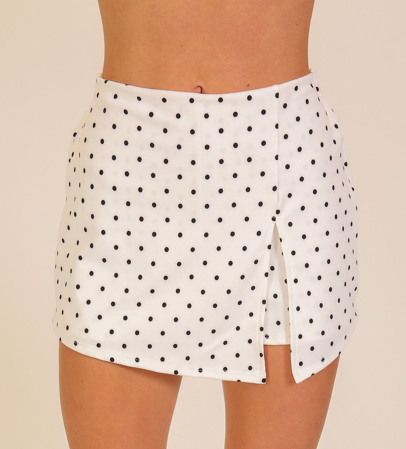 All The Dots Skort-Cream