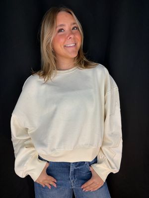 Star Struck Pullover-Cream